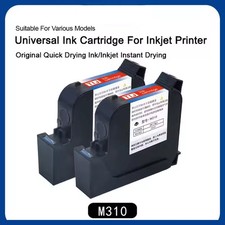 3PCS 42ml Ink Cartridge Black Fast Dry for Handheld Inkjet Coding Machine picture