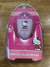Sanrio Hello Kitty Spectra KT4090 Computer Scroll Mouse Wired Pink 2005 New picture