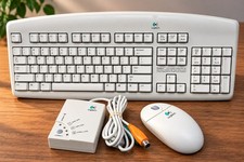 Logitech Wireless Keyboard Y-RA1, M-RG45 Wireless Mouse + PS2 Receiver picture