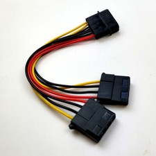 4-Pin Molex Male Female Y Splitter Adapter PSU Power Supply Computer Cable picture
