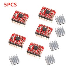 5PCS A4988 Step Stick Stepper Driver Heat sink For Reprap 3D Printer Parts Red picture