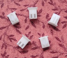 Mini 2 Pin Female Fan Connector Housing 2.54mm Pitch 5 Pack picture