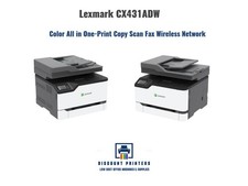 Lexmark 40N9370 CX431adw MFP Copy/Print/Scan Color Laser Wireless Netw Low pages picture