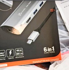 j5Create 4K60 Elite USB-C 10Gbps 6-in-1 Travel Dock (JCD392-2A) - NEW picture