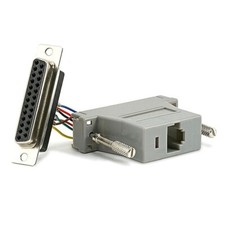 DB25 DB-25 25-Pin Female to RJ45 Female Modular Adapter Converter Connector picture