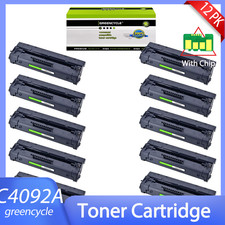 12PK C4092A 92A Toner Cartridge For HP LaserJet 1100se 1100xi 3200 3200m 3200se picture