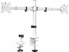 Dual LCD LED 21 to 32 inch Monitor Desk Mount, Heavy Duty, Adjustable Telesco... picture