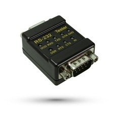 CABLEMAX RS-232 LED Link Signal Tester - DB-9 Male to Female Black picture
