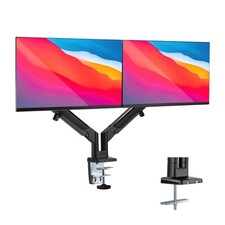 Mount-It Dual Monitor Arm Desk Mount, Low Profile Gas Spring, 17-32 in. picture