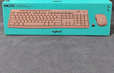 Logitech MK270 Wireless USB Plug & Play Keyboard & Mouse Combo Pink QWERTY picture