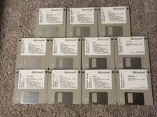 Microsoft Access 1.0 Database & 1.1 Update, 11 Floppy Disks 1992 1993 Tested picture