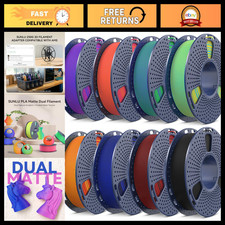 Dual Color PLA 3D Printer Filament 1.75mm - 8 Spools, 250g Each, High Quality picture