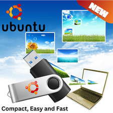 Techs101 Ubuntu 24.04.1 LTS Live OS 8GB Bootable USB Flash Drive picture