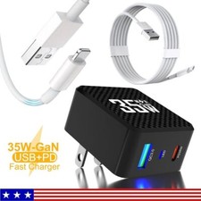 35W GaN Fast Charger Adapter USB Cable Cord For iPhone 14 13 12 11 Pro Max XR X picture