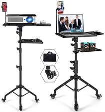 Projector Tripod Stand with Wheels Adjustable Height Laptop Tripod Stand Treadmi picture