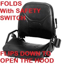 FORKLIFT SEAT w Switch FOLDS CATERPILLAR HYSTER YALE NISSAN CROWN TOYOTA CLARK picture