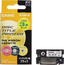 Casio TR-18BK-3P Black Thermal Ink Ribbon - 3 Pack picture
