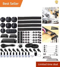 Complete 192-Piece Cable Organizer Kit - Self-Adhesive & Eco-Friendly Design picture