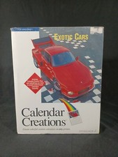 Vintage SPINNAKER Calender Creations Exotic Cars 3.5