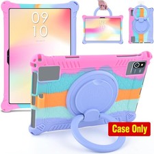 Case for Moderness 10 inch Tablet - Silicone Cover with Rotating Stand, Pink picture