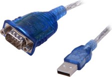C2G 1-Foot USB To Serial Db-9 Male RS-232 Cable Model 26886 picture