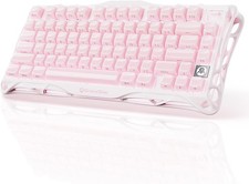 GravaStar Mercury K1 75% Pink Wireless Mech Keyboard Aluminum picture