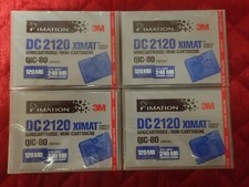 3M - IMATION DC 2120XL XIMAT QIC-80 170MB/340MB Data Cartridges - Lot of FOUR(4) picture