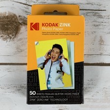 Kodak 2x3” Premium Zink Photo Paper 50 Sheets Sticky Backed Photo Paper NEW picture