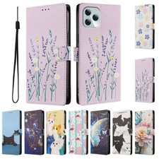 Flip Cat Flower Card Wallet Cover Case For A27 A57 A37 A17 A06 A25 A54 A16 picture