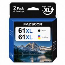 61XL Ink Cartridge 2PK BK/Tri-Color High Yield for DeskJet 1000 1010 1050 1510 picture