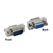 10x HD15 Male to Female Mini Adapter VGA 15 Pin Low Profile Changer for Video picture