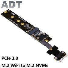 ADT M.2 Key A.E to M.2 Key M Signal Cable Extension Cable Support M2 Card New picture