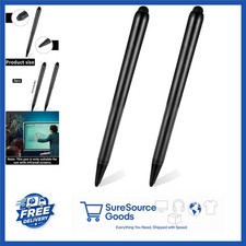 2 Pcs Electronic Screen Writing Pens Black Double-Head Stylus for Whiteboards picture