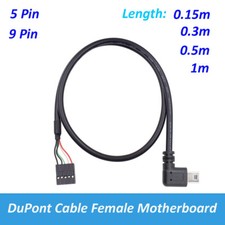 Male Micro USB to Female Dupont 5 Pin Header Motherboard Connector PC Cable Cord picture