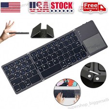 Mini Folding Wireless Bluetooth Keyboard With Touchpad for Laptop Tablet Phone picture