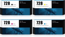 Compatible w/ HP 728 Ink 4 Pack 300ml Matte Black CMY DesignJet T830 T730 MFP picture