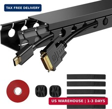ENONCI Cable Raceway 77in Wire Covers Under Desk Cable Management 5-Pack picture