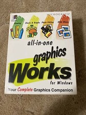 micrografx graphics works for windows in box rare picture