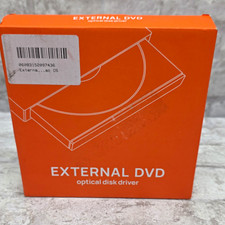 External USB Plug and Play DVD/CD Optical Drive, Black for PC Mac Laptop picture