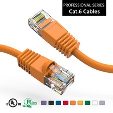 40Ft CAT6 UTP Ethernet Network Booted Cable Orange picture