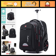 Waterproof Rolling Laptop Backpack for Travel, Business Commuter, 22