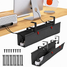 Cotohim Under Desk Cable Management Tray Office Clamp Screw Mount (28.6