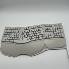 VTG Mouse Systems Ergonomic Keyboard Mouse SK-6000 White w/ PS/2 Adapter picture