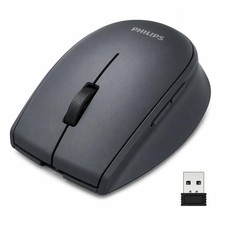 Philips 6000 Series Wireless Mouse 2.4G & Bluetooth Multi-Device Silent Black picture