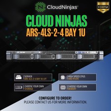 Cloud Ninjas ARS-4LS-2 4 Bay 1U Server AMD Ryzen 9 9950x 16 Core DDR5 ECC NVMe picture