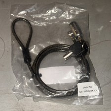 Black Notebook/Laptop Keyed Lock Security Cable picture