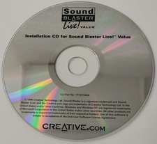 Vintage 1999 Creative Sound Blaster Live Value Installation Disc - WinNT Win9x picture