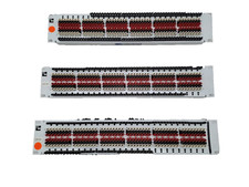 Lot of 3 Adc Integrated Cable Organization Network Panel 96 Port Model I-96-mkiv picture