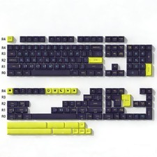 172 Keys Punk PBT Keycaps SA Profile Double Shot Blue Yellow Cherry MX picture