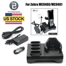 4-Slot Battery Charger Cradle Base Kit For Zebra MC9400 MC9401 MC9450 US SHIP picture